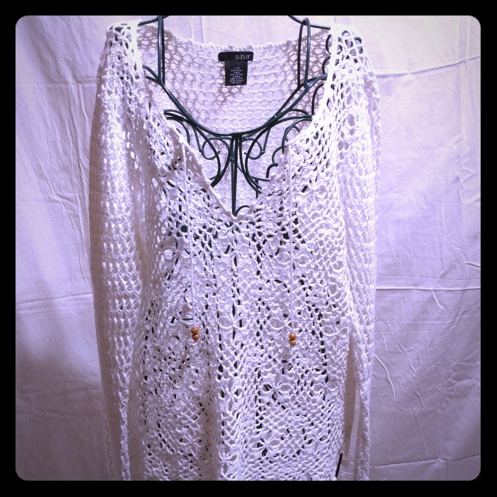 Open weave sweater